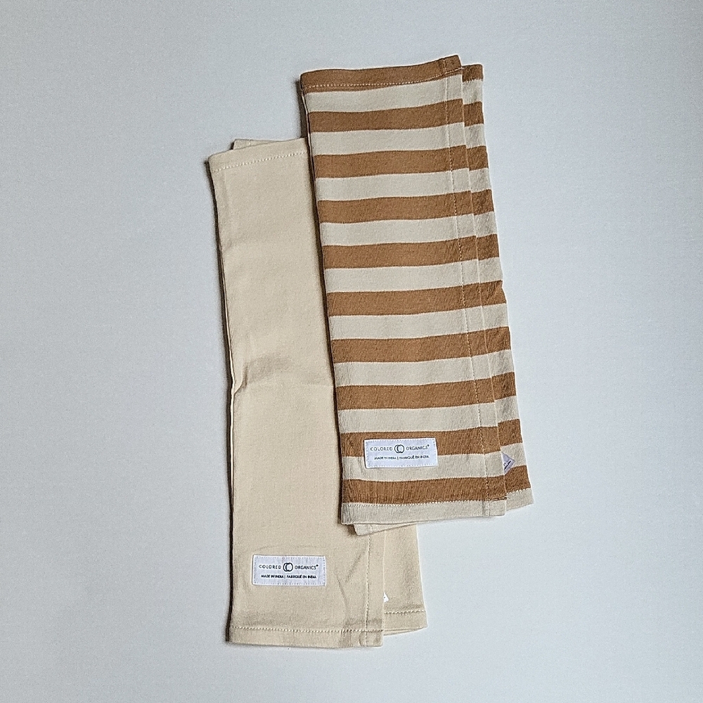 Striped and Solid Tan Kids Bottoms